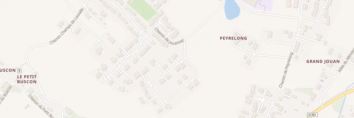 Plan du 2 Che des Joualles à Estillac