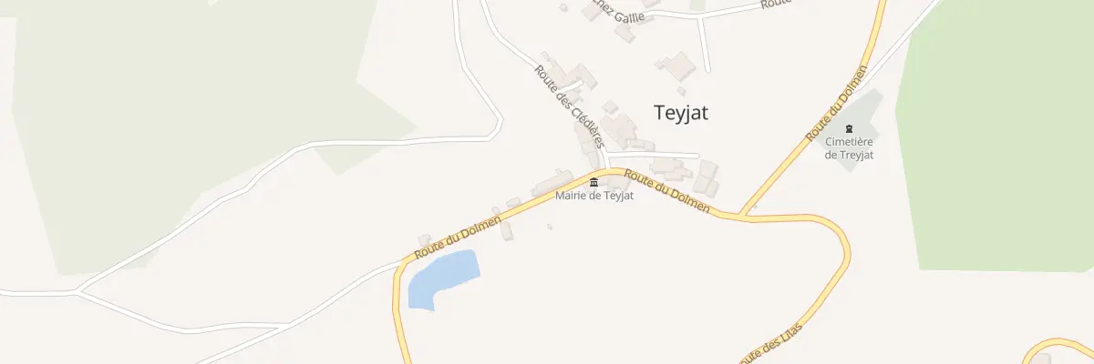 Plan du 1287 Rte du Dolmen à Teyjat