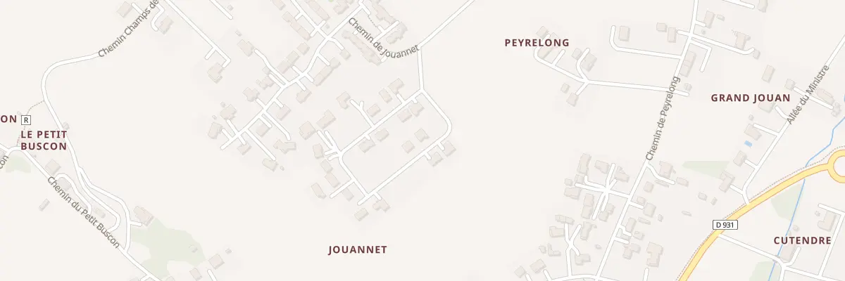 Plan du 21 Che des Joualles à Estillac