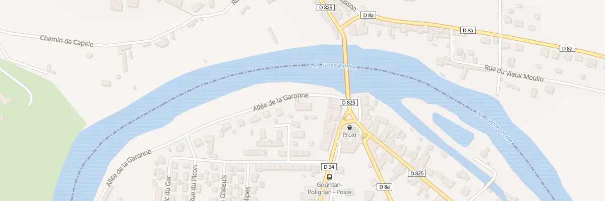 Plan du 20 All de Garonne à Gourdan-Polignan