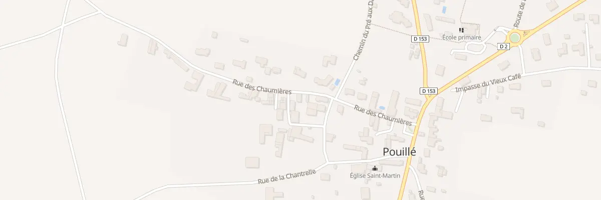 Plan du 5 Rue des Chaumières à Pouillé