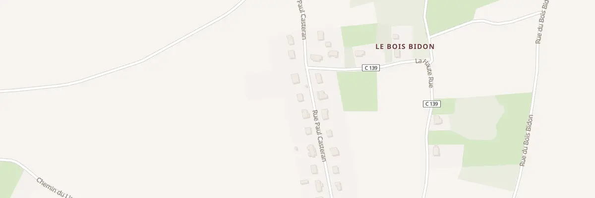 Plan du 21 Rue Paul Casteran à Antogny-le-Tillac