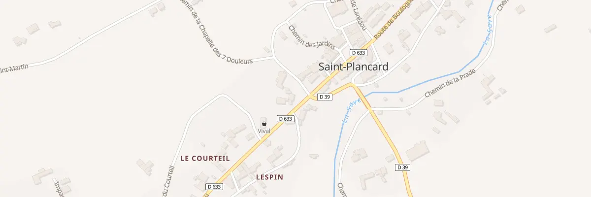 Plan du 1 Rte de Montréjeau à Saint-Plancard