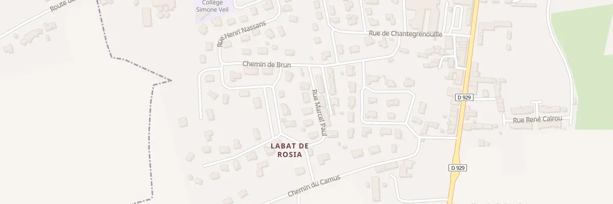 Plan du 6 Rue Marcel Paul à Masseube
