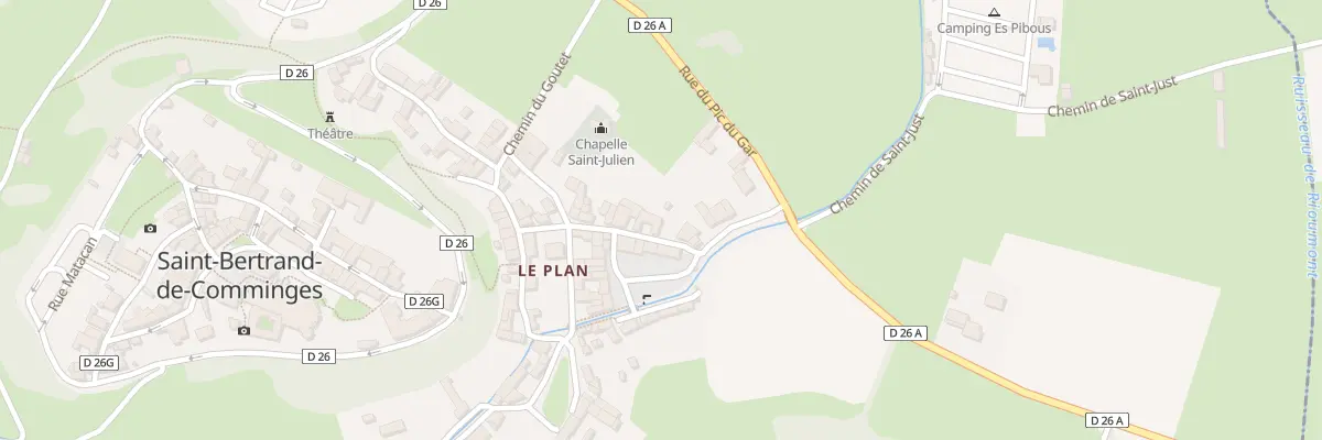 Plan du 45 Le Plan à Saint-Bertrand-de-Comminges
