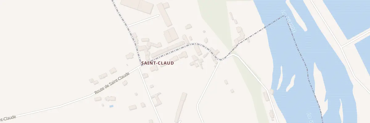 Plan du 24 Saint Claud à La Chapelle-Moulière