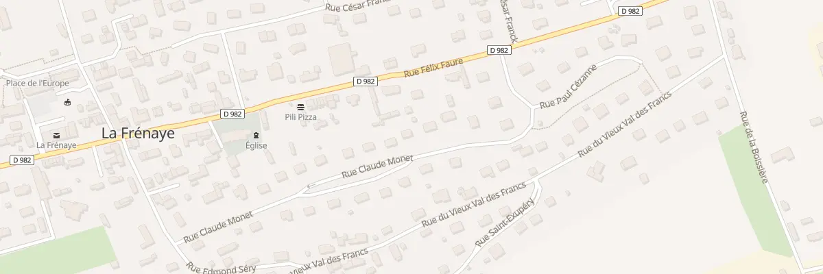 Plan du 14 Rue Claude Monet à La Frénaye