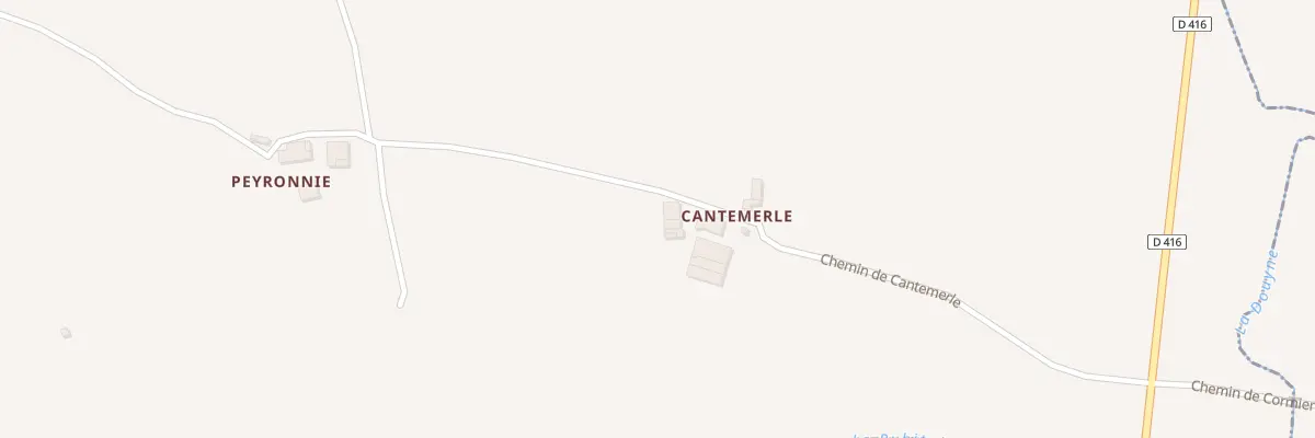 Plan du 320 Che de Cantemerle à Montauriol