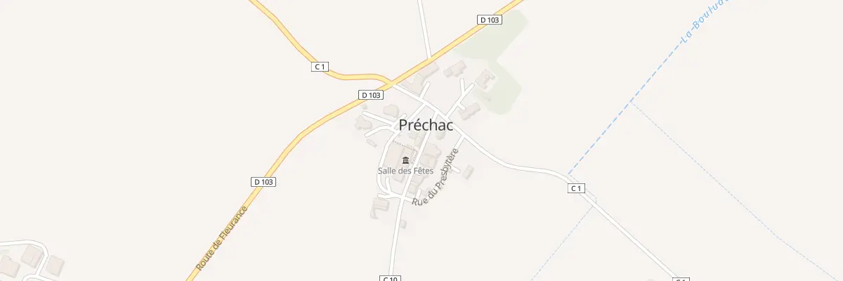 Plan du 5041 Au Village à Préchac