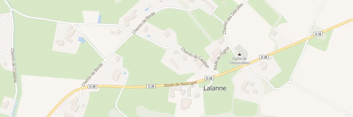 Plan du 5 Che de Castillan à Lalanne