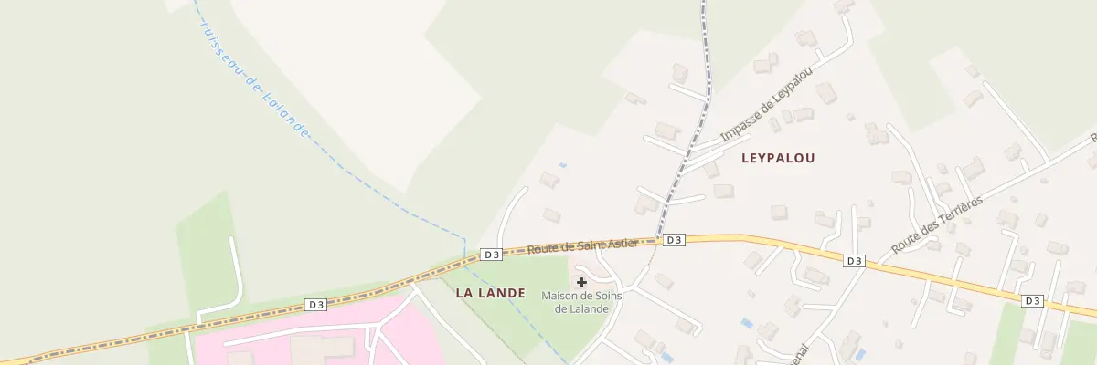 Plan du 58 Rte de Saint-Astier à Léguillac-de-l’Auche