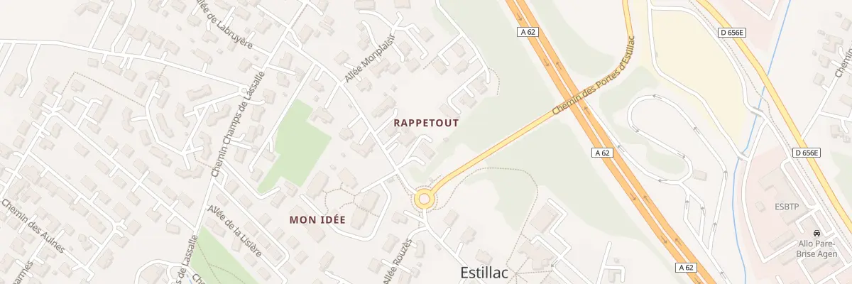 Plan du 2 Che de Rappetout à Estillac