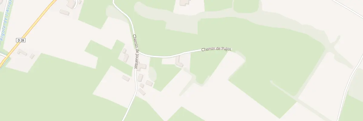 Plan du 2 Che de Pujos à Lalanne
