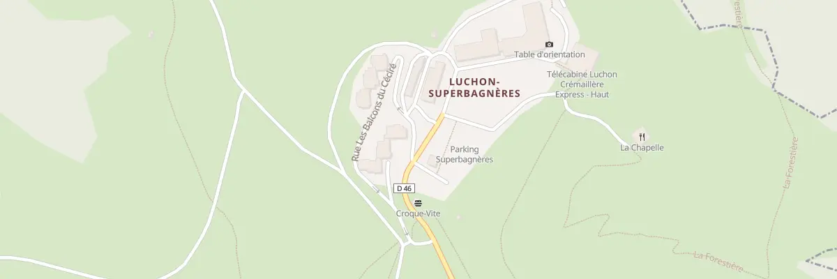 Plan du 105 Superbagneres à Saint-Aventin