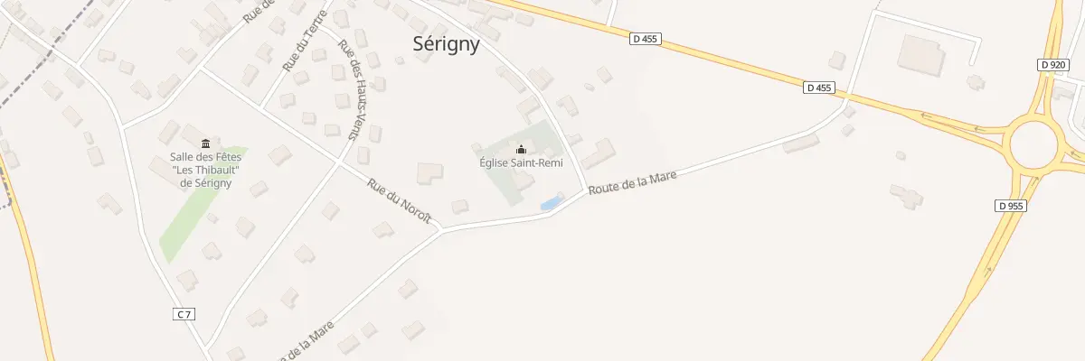 Plan du 14 Rue de l’Eglise Serigny à Belforêt-en-Perche