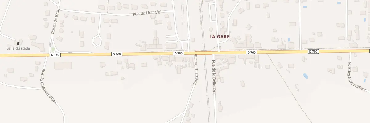 Plan du 89 La Gare à Noyant-de-Touraine