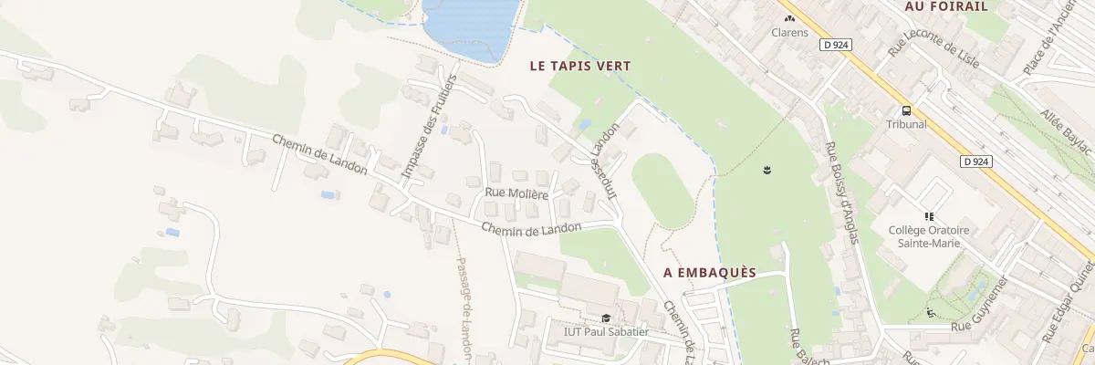 Plan du 6 Rue Molière à Auch