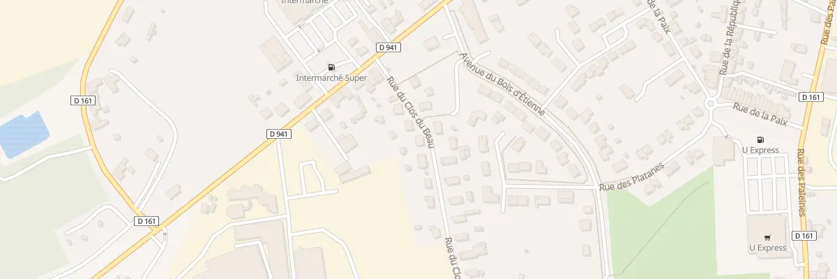 Plan du 6 Rue du Clos du Beau à Terres-de-Haute-Charente