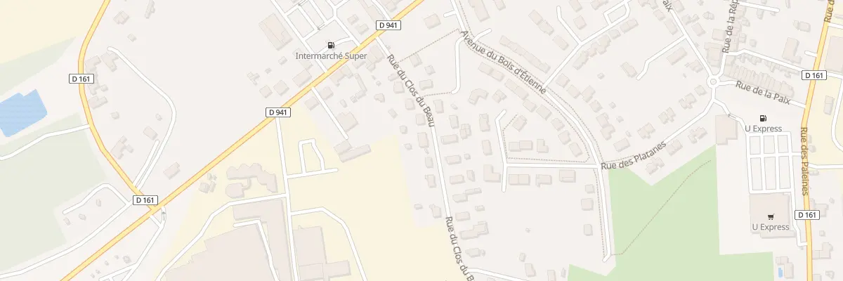 Plan du 8 Rue du Clos du Beau à Terres-de-Haute-Charente
