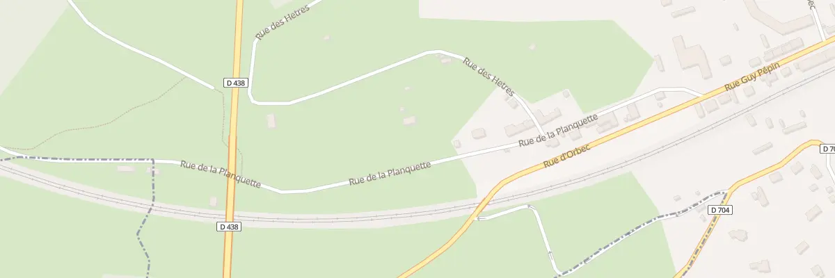 Plan du 320 La Planquette à Bernay