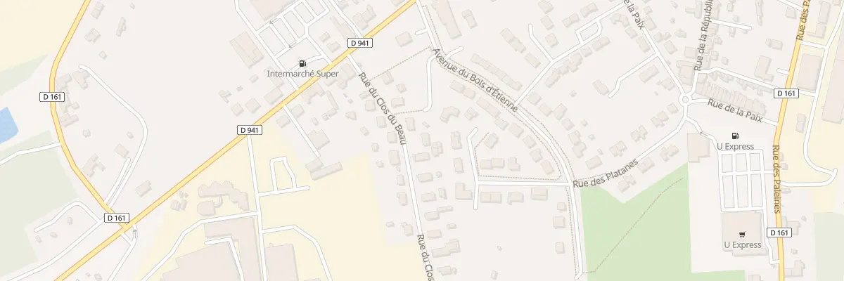Plan du 5 Rue du Clos du Beau à Terres-de-Haute-Charente