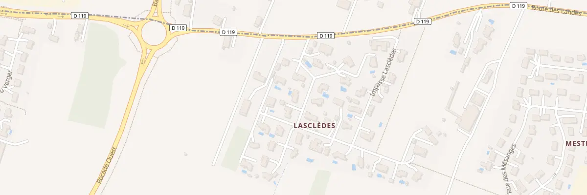 Plan du 7 Rue du Hameau de Lasclèdes à Roquefort