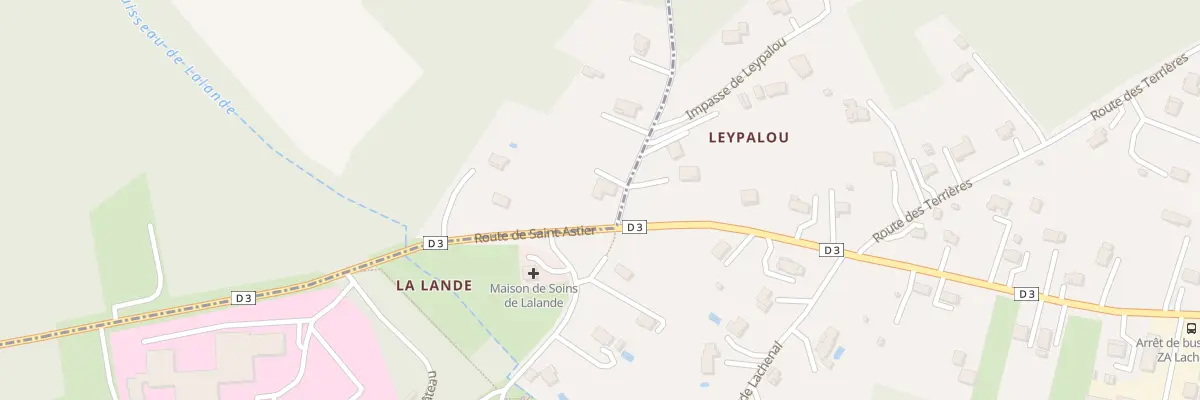Plan du 1 Rte de Leypalou à Léguillac-de-l’Auche