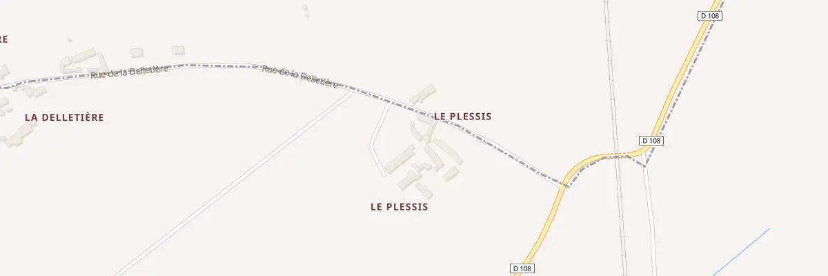 Plan du 5 Le Plessis à Pouzay