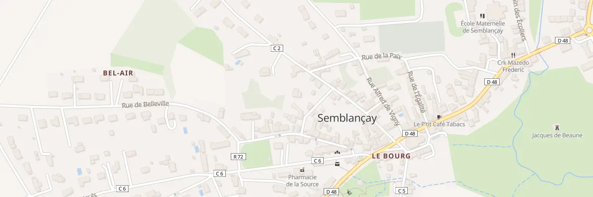 Plan du 181 Le Bourg à Semblançay