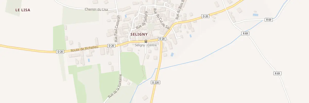 Plan du 2 Rte de Vellèches à Antogny-le-Tillac