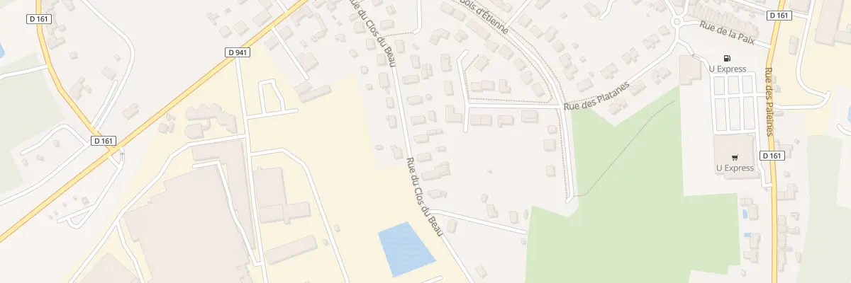 Plan du 13 Rue du Clos du Beau à Terres-de-Haute-Charente