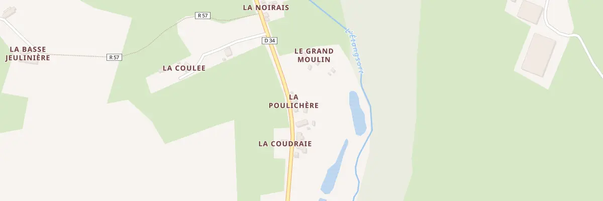 Plan du 1 La Poulichere à Tresson