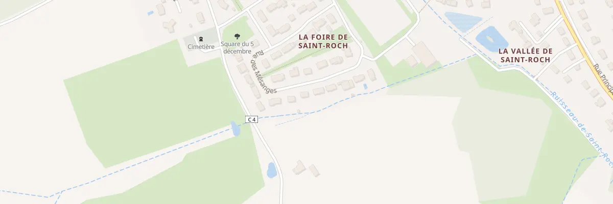 Plan du 12 Rue des Mésanges à Saint-Roch