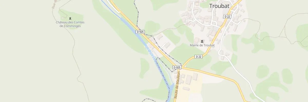 Plan du 5006 Lons de Sabaou à Troubat