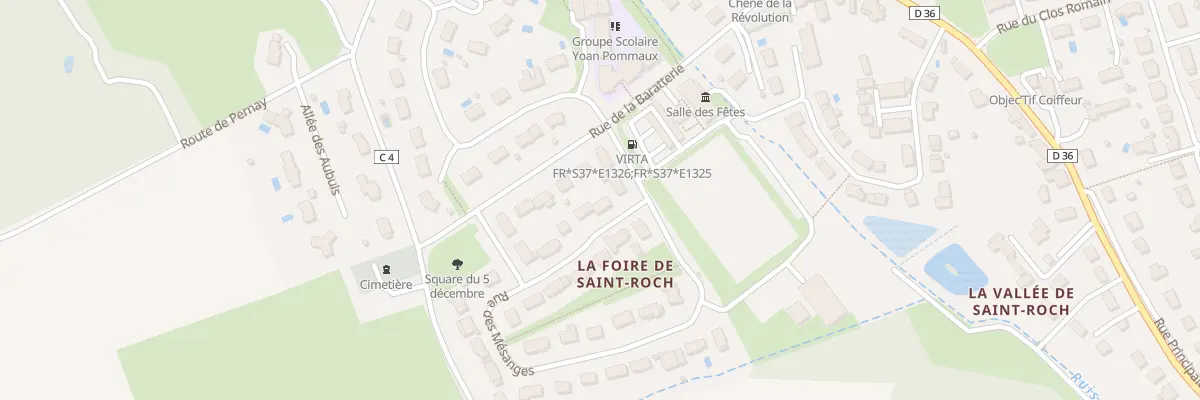 Plan du 12 Rue des Chardonnerets à Saint-Roch