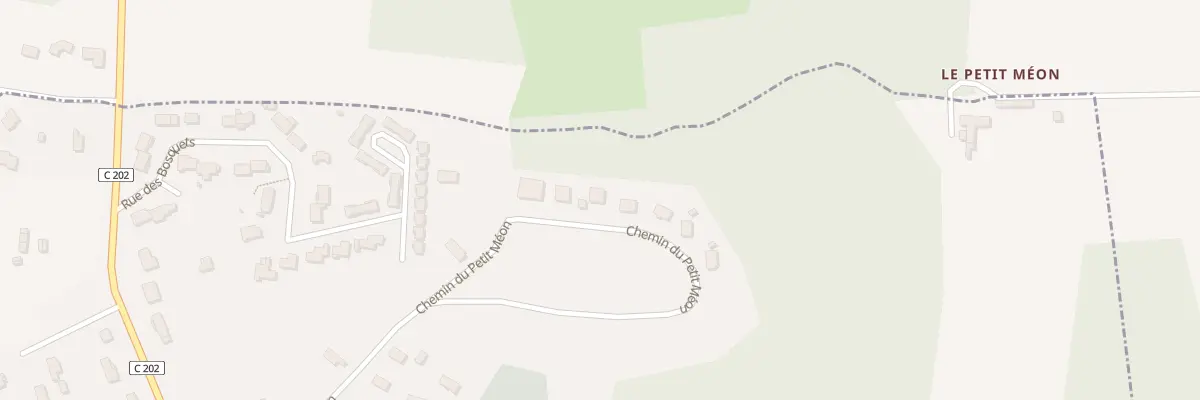 Plan du 36 Che du Petit Meon à Creysse