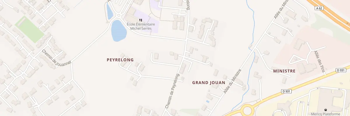 Plan du 20 Che de Peyrelong à Estillac