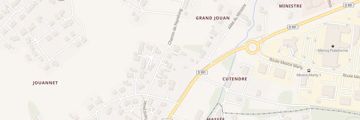 Plan du 33 Che de Peyrelong à Estillac