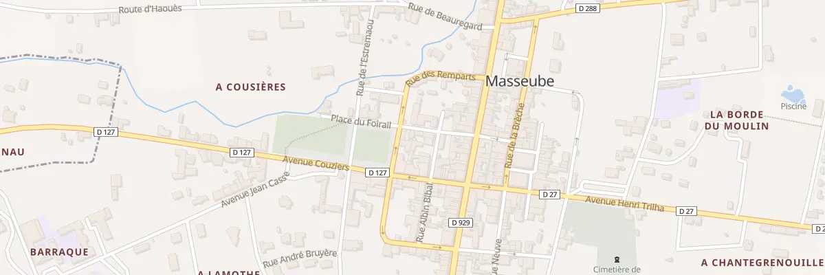 Plan du 5 Rue Lagrange à Masseube
