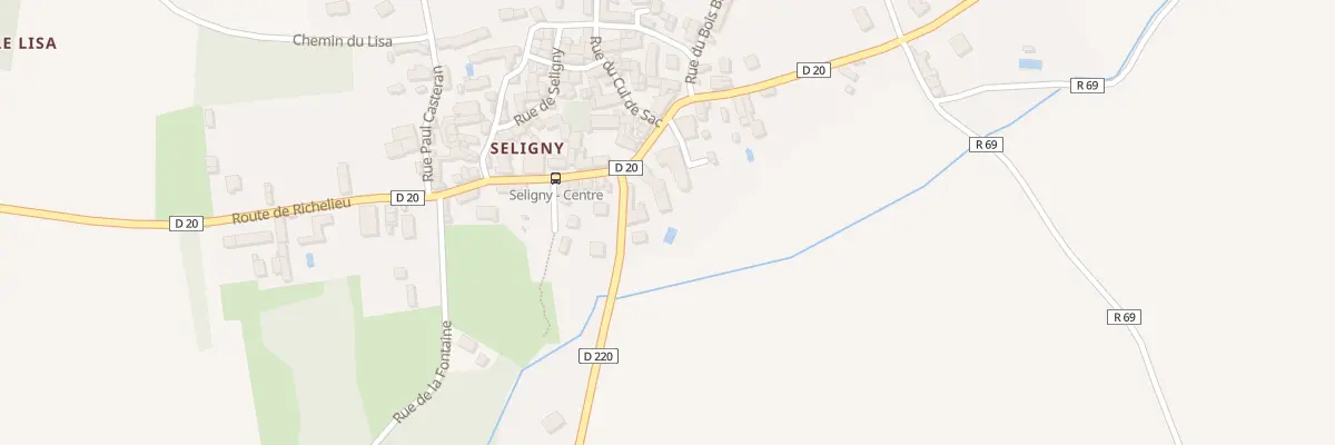 Plan du 3 Rte de Vellèches à Antogny-le-Tillac