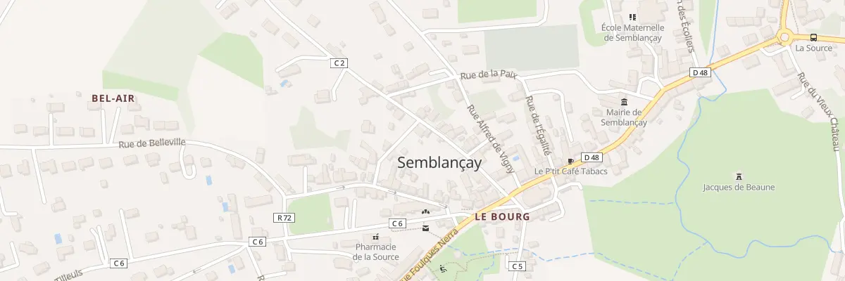 Plan du 8 Rue du Petit Bercy à Semblançay