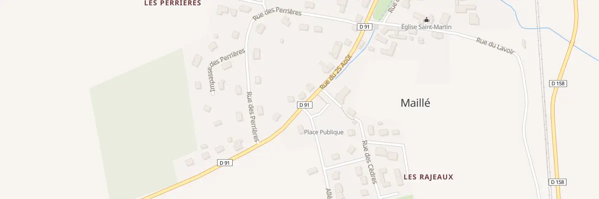 Plan du 28 Rue du 25 Août à Maillé