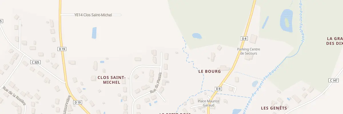 Plan du 20 Rue du Plessis à Thilouze