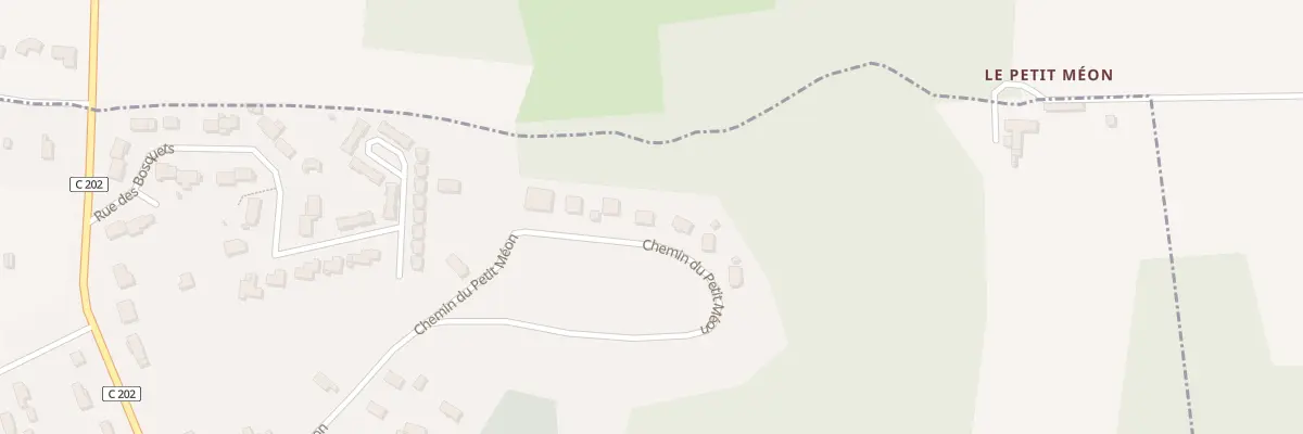 Plan du 34 Che du Petit Meon à Creysse