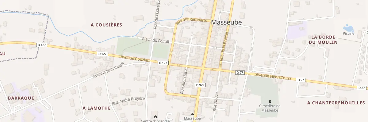 Plan du 26 Rue du Commerce à Masseube