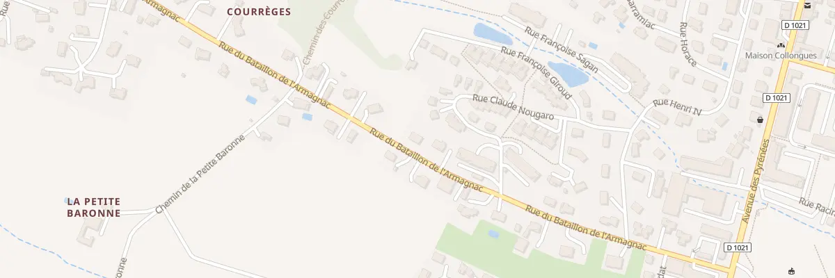 Plan du 20 Rue du Bataillon de l’Armagnac à Auch