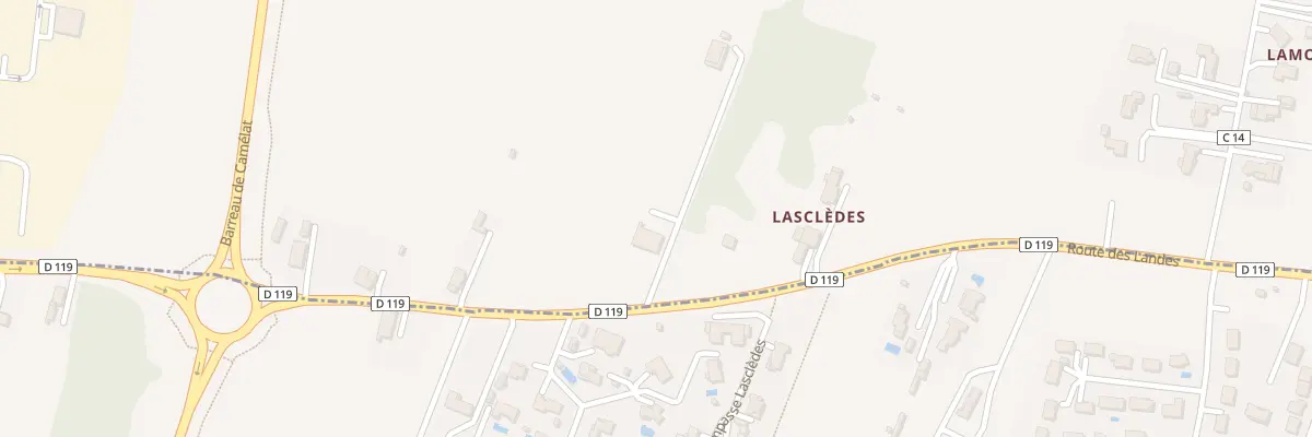 Plan du 56 Av des Landes à Brax