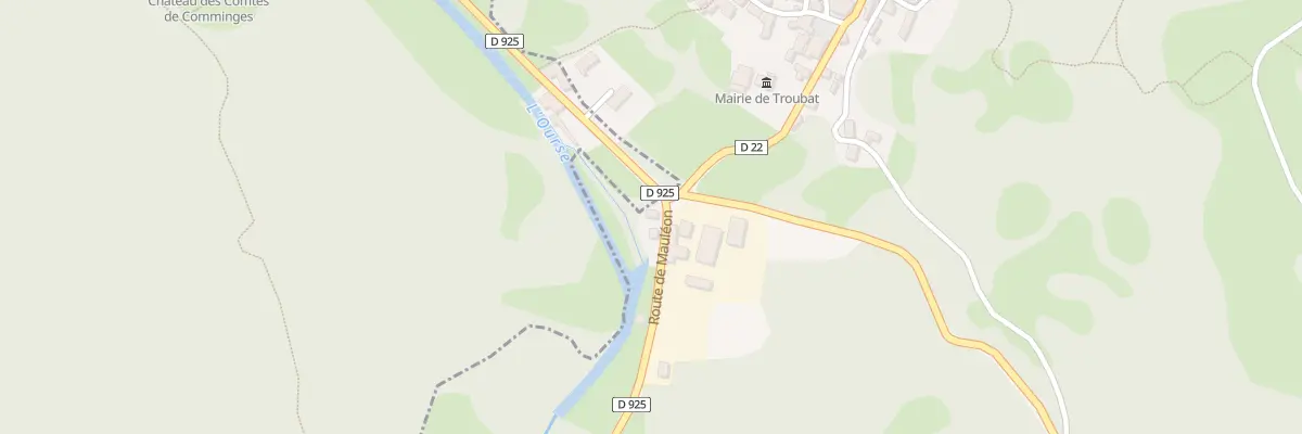 Plan du 5004 Lasbats à Troubat
