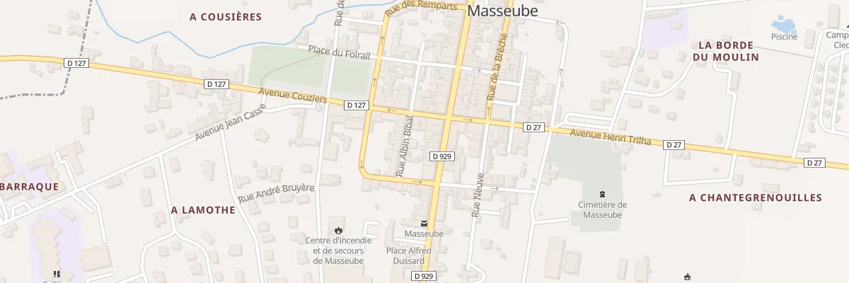 Plan du 13 Rue General de Gaulle à Masseube