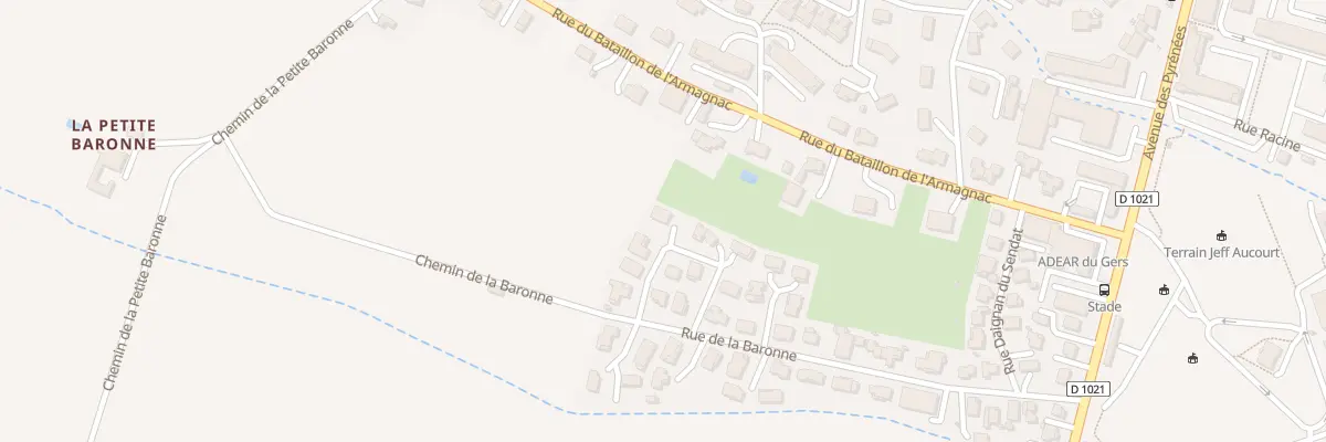 Plan du 12 Rue Pierre de Coubertin à Auch
